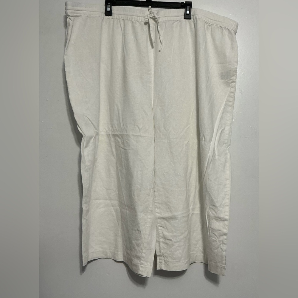 DKNY Cream Wide Leg Pants